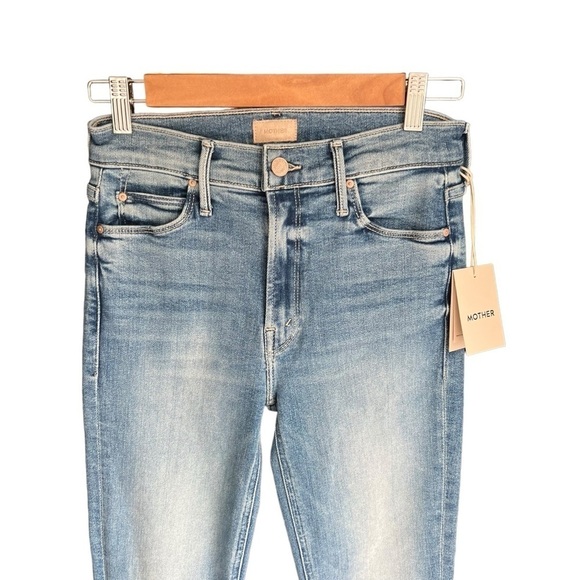 Mother - NWT The Mid Rise Dazzler Straight Ankle Fray Riding The Cliffside Sz 25 - Picture 6 of 14